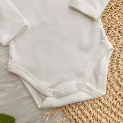 Conj. Body e Calça 100% Algodão Egípcio com Proteção UV50+ - Branco